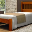 Ver imagem 1 de Cama de Solteiro Lisboa de Madeira Angelim Mel