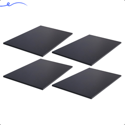 Kit 4 Prateleira Preta 60X40 Tampo Tabua Mdf  Organizadora Decoração Cozinha Quarto Banheiro Sala - 2