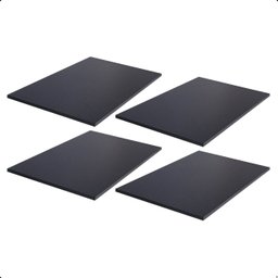 Kit 4 Prateleira Preta 60X40 Tampo Tabua Mdf  Organizadora Decoração Cozinha Quarto Banheiro Sala - 1