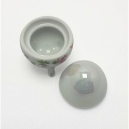 Ovo de Porcelana Pequeno - Flores Rosa Cerâmica Maria Sofia - 2