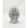 Ovo de Porcelana Pequeno - Flores Rosa Cerâmica Maria Sofia - 1