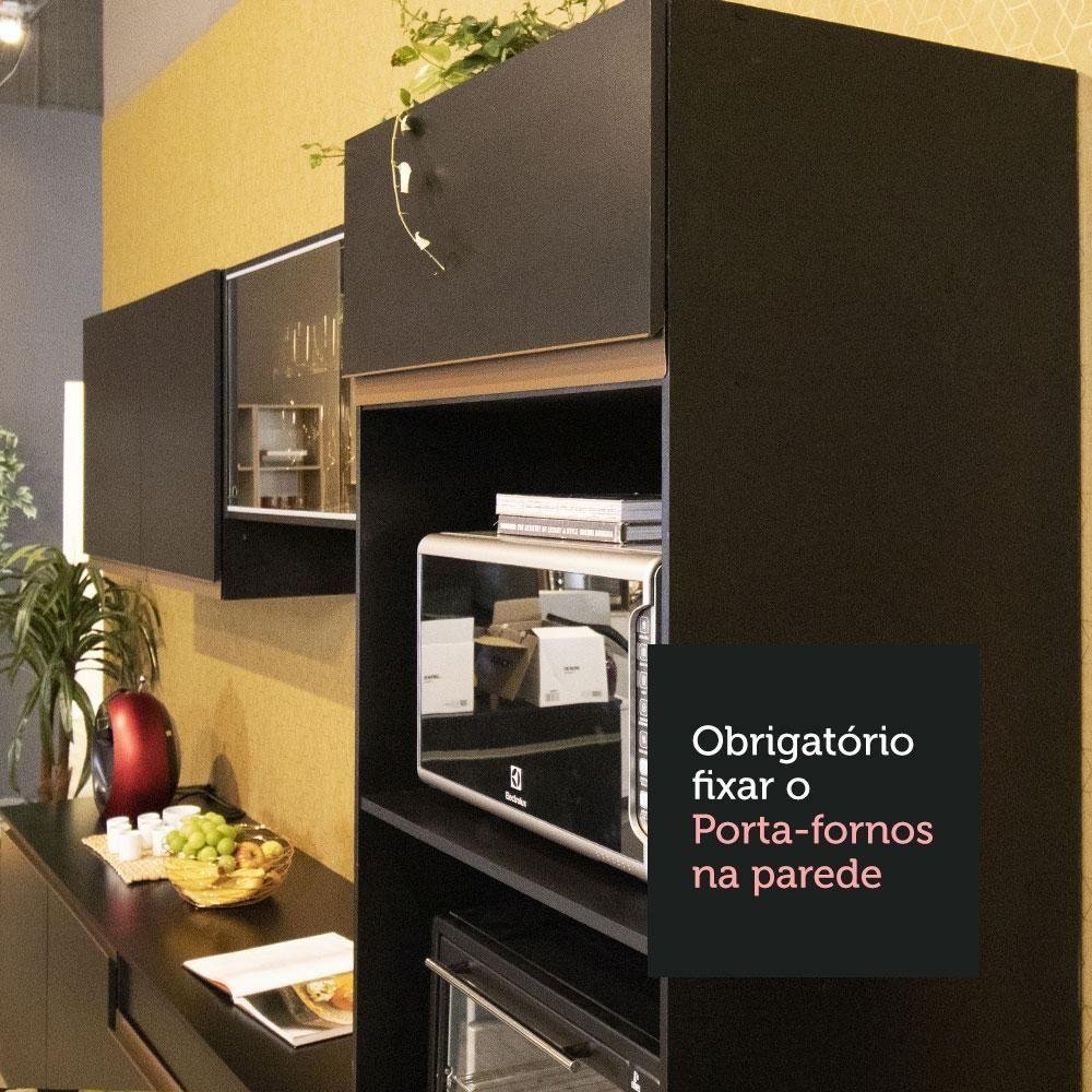 Armário de Cozinha Completa 310cm Preto Reims Madesa XC01 - 3