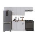 Ver imagem 2 de Armário de Cozinha Modulada Compacta Fidelitá Nara 100% MDF 4 Peças 280cm 10 Portas 2 Gavetas sem