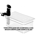 Ver imagem 2 de CONJ 2 CUBAS Em Policarbonato 1/1X200 mm 24 Litros Com TAMPA Com Abertura Para SOUS VIDE Anova, Joul