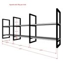 Ver imagem 5 de Prateleira industrial cozinha suporte para prateleira industrial nicho industrial nichos para