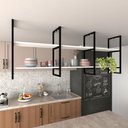 Ver imagem 1 de Prateleira industrial cozinha suporte para prateleira industrial nicho industrial nichos para