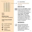 Ver imagem 7 de Painel Ripado Interno Amadeirado de Poliestireno 270cm x 12cm 1cm Espessura Formaco Decor Amarelo/Ma