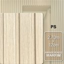 Ver imagem 5 de Painel Ripado Interno Amadeirado de Poliestireno 270cm x 12cm 1cm Espessura Formaco Decor Amarelo/Ma