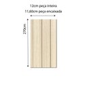 Ver imagem 4 de Painel Ripado Interno Amadeirado de Poliestireno 270cm x 12cm 1cm Espessura Formaco Decor Amarelo/Ma