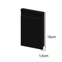 Ver imagem 2 de Rodapé Poliestireno 15cm Frisado Preto 51015PT Arquitech