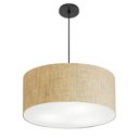 Ver imagem 1 de Pendente Cilíndrico Vivare Free Lux Md-4386 Cúpula em Tecido Lustres Vivare Rustico-Bege Canopla cin