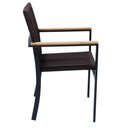 Ver imagem 2 de Poltrona de Área Gourmet em Alumínio e Corda Náutica Marrom