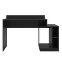 Ver imagem 2 de Escrivaninha Gamer Play Mdp de 1.36m X 0.86m X 0.56m Preto Fosco - Albatroz Game Play