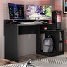Escrivaninha Gamer Play Mdp de 1.36m X 0.86m X 0.56m Preto Fosco - Albatroz Game Play - 1