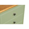 Mesa de Cabeceira Luis Xv 3 Gavetas - Pistache - 5