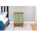 Ver imagem 2 de Mesa de Cabeceira Luis Xv 3 Gavetas - Pistache