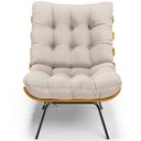 Ver imagem 6 de Kit 2 Poltronas Decorativas Sala de Estar Costela L02 Linho Cru - Lyam Decor