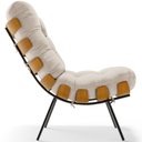 Ver imagem 7 de Kit 2 Poltronas Decorativas Sala de Estar Costela L02 Linho Cru - Lyam Decor