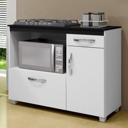 Balcão de Cozinha para Cooktop 5 Bocas 2 Portas 1 Gaveta Cronos  - 1