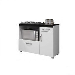 Balcão de Cozinha para Cooktop 5 Bocas 2 Portas 1 Gaveta Cronos  - 3