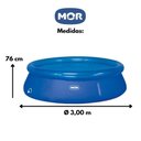 Ver mais imagens de Piscina Inflável Splash Fun Redonda PVC sem Estrutura Capa Forro Mor