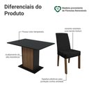Ver imagem 4 de Conjunto Sala de Jantar Mesa Tampo de Vidro 4 Cadeiras Madesa