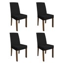 Ver imagem 7 de Conjunto Sala de Jantar Mesa Tampo de Vidro 4 Cadeiras Madesa