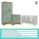 Ver imagem 2 de Quarto de Bebê Completo Branco/verde Colorir - Moville