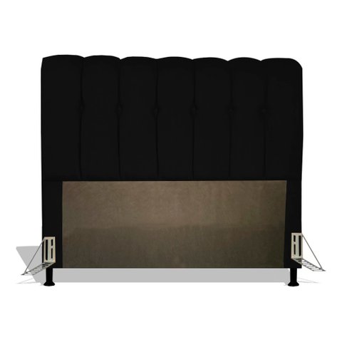 Banqueta Decorativa Josi Suede Azul Marinho - Mv Estofados Shop