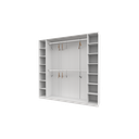 Ver imagem 5 de Armário Colmeia Cabideiro Livia M9 100% Mdf (closet Loja) Vetorial Móveis Branco