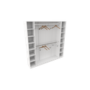 Ver imagem 4 de Armário Colmeia Cabideiro Livia M9 100% Mdf (closet Loja) Vetorial Móveis Branco