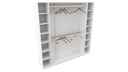 Ver imagem 4 de Armário Colmeia Cabideiro Livia M9 100% Mdf (closet Loja) Vetorial Móveis Branco