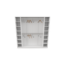 Ver imagem 1 de Armário Colmeia Cabideiro Livia M9 100% Mdf (closet Loja) Vetorial Móveis Branco