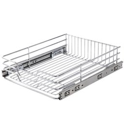 Gaveta Aramada 50cm Deslizante com Corrediças Fruteira para Armário Giosul Aço Cromado - 1