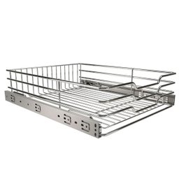 Gaveta Aramada 50cm Deslizante com Corrediças Fruteira para Armário Giosul Aço Cromado - 4