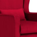 Ver imagem 4 de Poltrona Amamentação Balanço Aurora Veludo Vermelho - Lm Decor