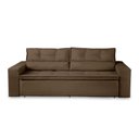 Ver imagem 4 de Sofá Retrátil e Reclinável 3 Lugares com Molas 1,80m Veneza Suede Mirra Decor