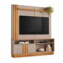 Ver imagem 3 de Estante Home Fortaleza Grigio Fosco/Canela 160cm para TV até 60” - Mobler