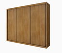 Ver imagem 2 de Guarda Roupa Sollo 3 Portas 100%MDF Cumaru - Novo Horizonte