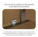 Ver imagem 5 de Guarda Roupa Sollo 3 Portas 100%MDF Cumaru - Novo Horizonte