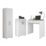 Armário Multiuso Com Mesa De Computador Branco Lorena - 1