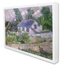 Quadro Decorativo Casas em Auvers - Van Gogh em Moldura Caixa Tacolado Moldura Trad 1cm Madeira Escu - 1