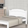 Cama Casal Lais 100% Mdf e Estrado 100% Madeira Basoto - Branco - 3