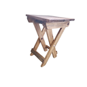 Ver imagem 3 de Banco Dobrável em Madeira Pinus com Acabamento em Verniz - Compacto e Versátil 50x30cm