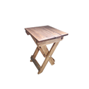 Ver imagem 1 de Banco Dobrável em Madeira Pinus com Acabamento em Verniz - Compacto e Versátil 50x30cm