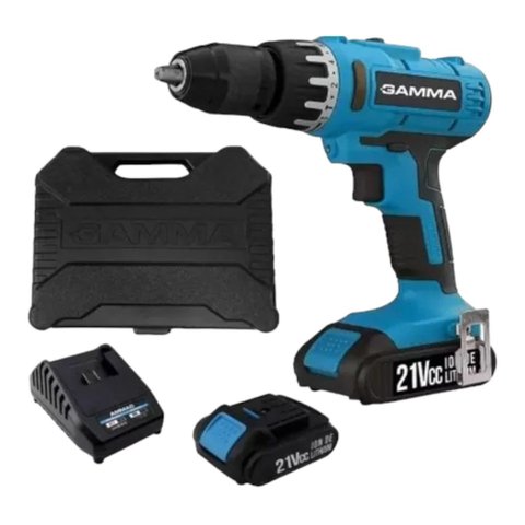 Furadeira Parafusadeira S/ Fio 13mm Gamma G12301 21v Bivolt:110v / 220v