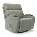 Ver imagem 1 de Poltrona do Papai Reclinável em Tecido Suede Verde Oliva Reclinação Elétrica - Modelo Imperial