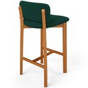 Ver imagem 7 de Kit 06 Banquetas Alta para Cozinha Sala de Jantar Bar Dara L02 Suede Verde Musgo - Lyam Decor