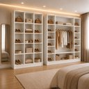Ver imagem 1 de Kit Closet Modulado Colmeia Ana e Bia com Prateleiras e Cabideiro