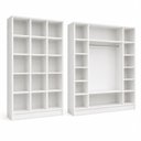 Ver imagem 3 de Kit Closet Modulado Colmeia Ana e Bia com Prateleiras e Cabideiro